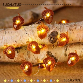 Eutus โคมไฟแขวน รูปค้างคาว ฟักทอง ค้างคาว แมงมุม แบตเตอรี่ แบบพกพา 1 เมตร สําหรับตกแต่งปาร์ตี้ฮาโลวีน DIY