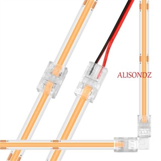 Alisondz เทปเชื่อมต่อสายไฟ LED 2Pin 2835 5050 8 มม. 10 มม. 5 ชิ้น