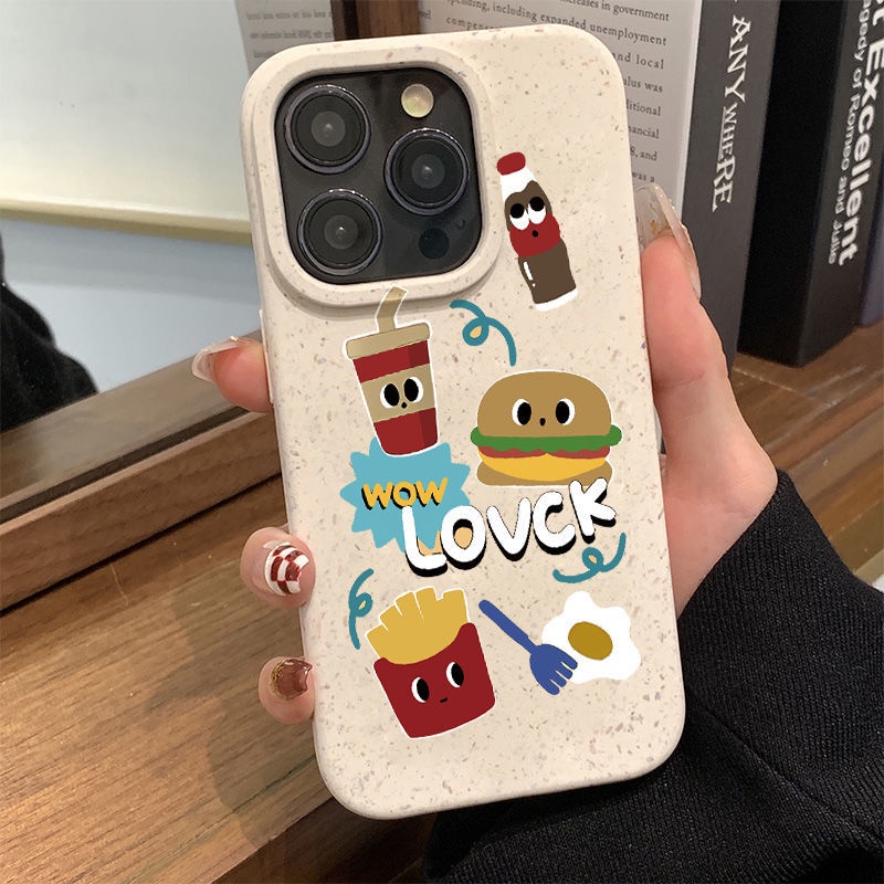 เคสโทรศัพท์มือถือ-ลายข้าวสาลี-เบอร์เกอร์-โคล่า-สําหรับ-iphone15-pro-14promax-13-12-11-promax-7-8plus