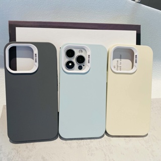 เคสซิลิโคน iPhone เคสไอโฟน13promax sierra blue Solid color Silicone cases for iPhone14promax iPhone11 11promax cover 12promax 13promax caseiPhone13 xsmax xr xs 12 12Pro cases