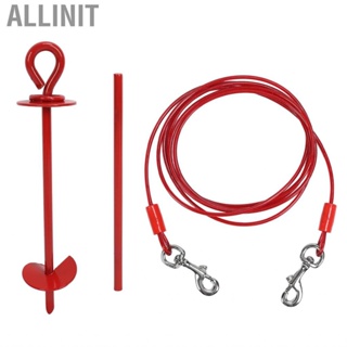 Allinit Dog Tie Out  360 Degree Rotating Ground Anchor Kit For Yard Beach New