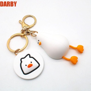 Darby พวงกุญแจ จี้ตุ๊กตาเป็ดนอน PVC ลายการ์ตูนน่ารัก สําหรับผู้หญิง