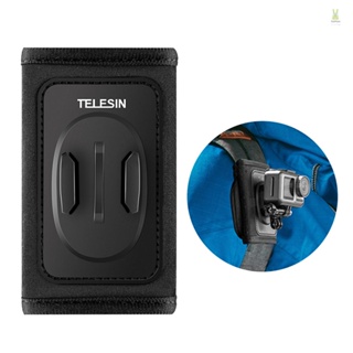 Flt TELESIN สายคล้องกล้องแอคชั่น พร้อมคลิปหนีบ สําหรับกล้อง DJI OSMO Pocket 8 7 6 5 SJCAM