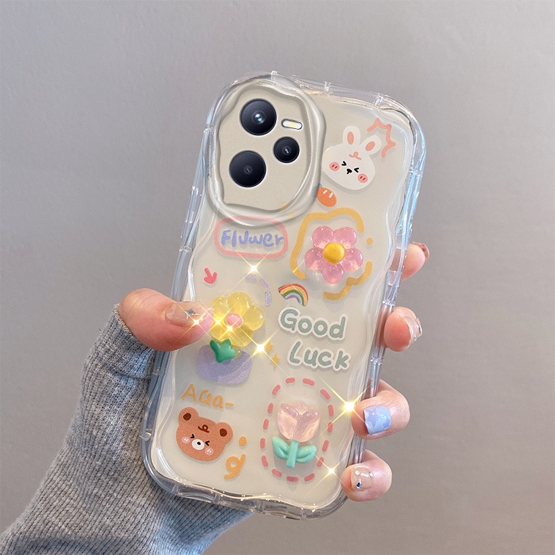 เคส-realme-c35-c33-ตุ๊กตาสามมิติ-สีใส-การ์ตูน-กรณีป้องกันโทรศัพท์มือถือ-ty4