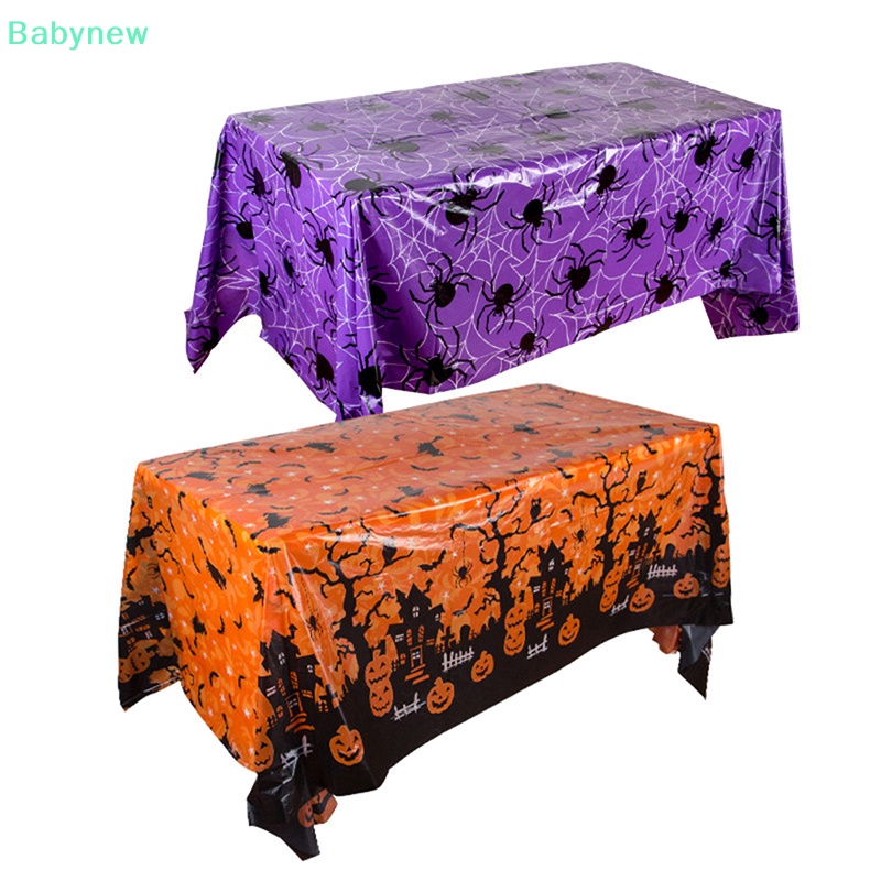 lt-babynew-gt-ผ้าปูโต๊ะพลาสติก-ทรงสี่เหลี่ยมผืนผ้า-กันน้ํา-แบบใช้แล้วทิ้ง-สําหรับฮาโลวีน-ลดราคา
