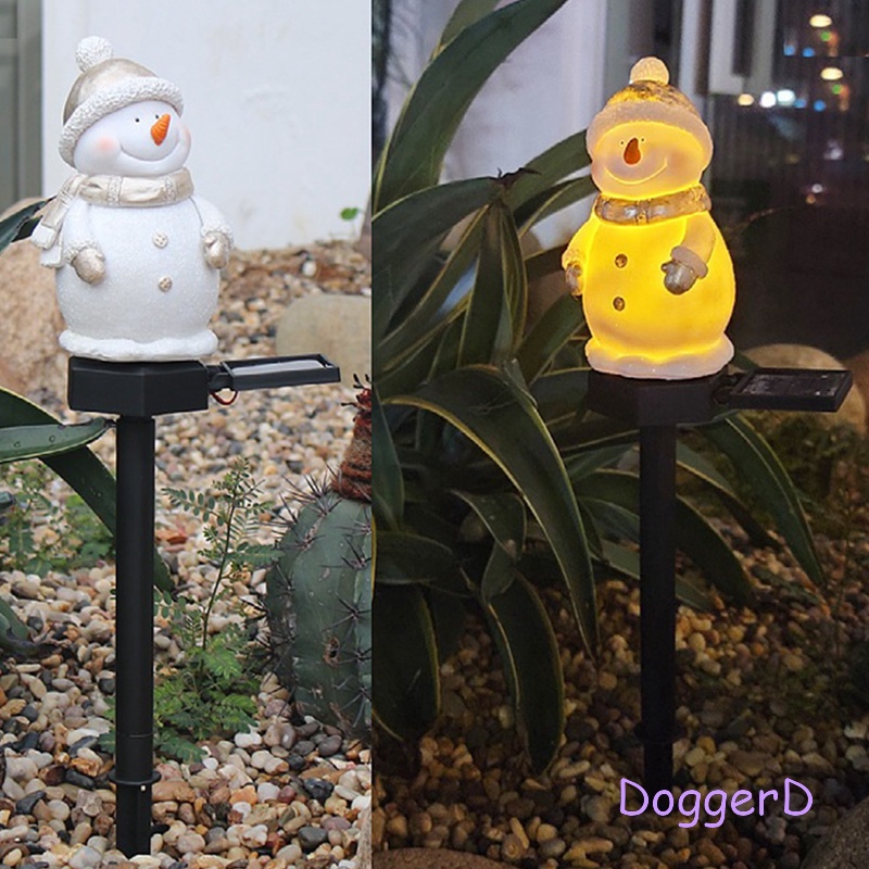 doggerd-โคมไฟ-led-พลังงานแสงอาทิตย์-เรซิน-รูปมนุษย์หิมะ-สําหรับตกแต่งสวน-สนามหญ้า
