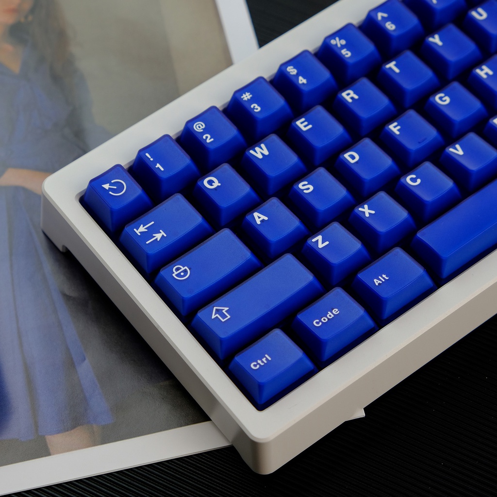 121 Keys Translucent Blue ชุดปุ่มกดสีน้ำเงินโปร่งแสง ปุ่มกดคีย์บอร์ด ...