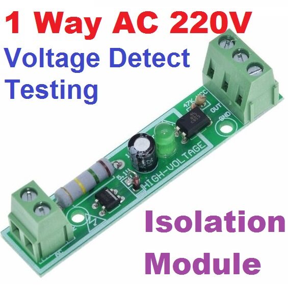 1 Channel Way AC 220V Optocoupler Isolation Module Voltage Detect