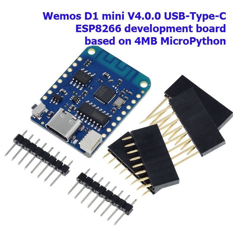 Wemos D1 mini V4.0.0 Type-C USB ESP8266 development board based on 4MB ...