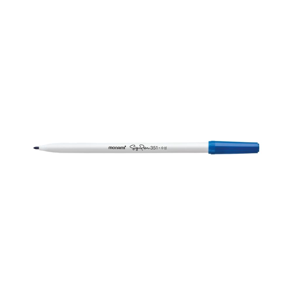 monami-ปากกาสีน้ำ-รุ่น-ไซน์เพน-351-หมึกสีน้ำเงิน