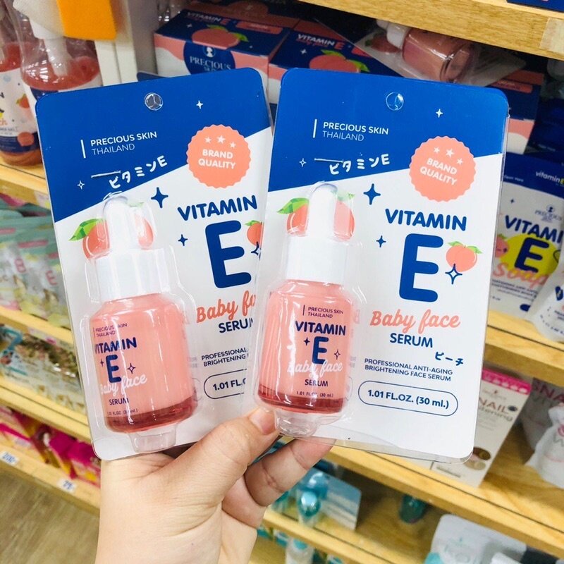 (1ชิ้น) Vitamin E Baby Face Serum 30ml by Precious Skin Shopee Thailand