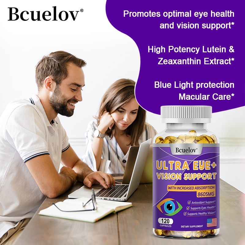 Bcuelov Lutein Vision Capsules วิตามินบํารุงสายตา ซีแซนธิน และบิลเบอร์ ...