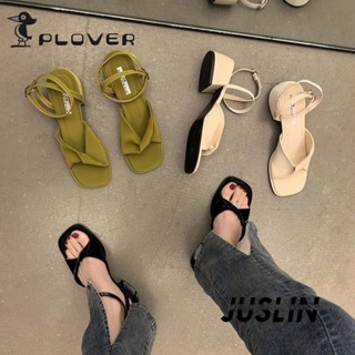 JUSLIN   รองเท้าแตะผู้หญิง ส้นแบน ใส่สบาย สไตล์เกาหลี รองเท้าแฟชั่น 2023 ใหม่  สวยงาม ทันสมัย Beautiful คุณภาพสูง B28G18P 37Z230910