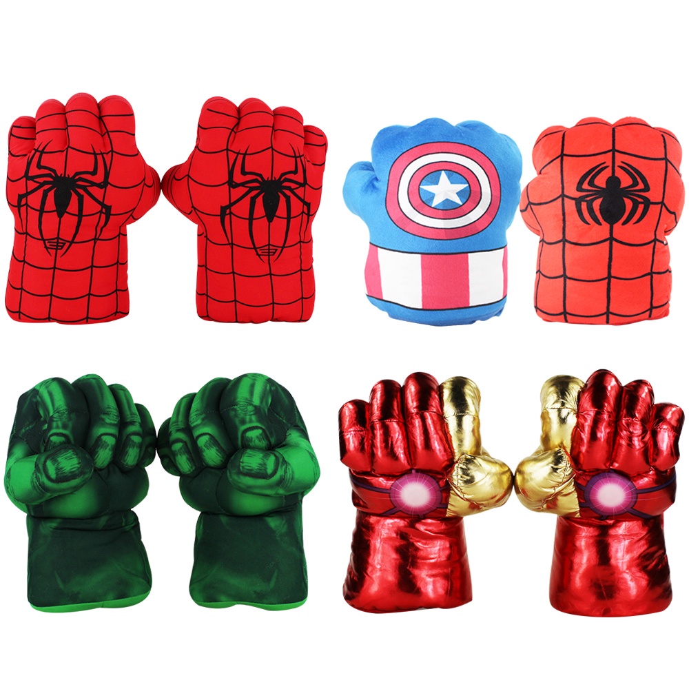 tata-ถุงมือตุ๊กตา-avengers-spider-man-iron-man-hulk-captain-america-ของเล่นสําหรับเด็ก