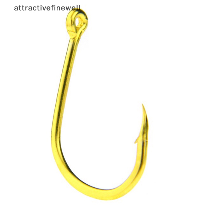attractivefinewell-ชุดตะขอตกปลา-เหล็กคาร์บอนสูง-สีดํา-100-ชิ้น-ต่อล็อต