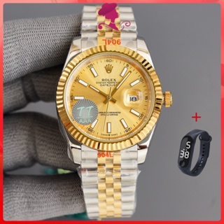 [R.X] นาฬิกาผู้ชาย นาฬิกาข้อมืออัตโนมัติ สายสแตนเลส กันน้ํา ขนาด 41 มม. หรูหรา สําหรับผู้ชาย 90656