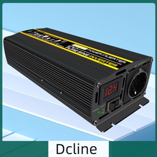 [Dcline.th] อินเวอร์เตอร์ไฟฟ้าดิจิทัล DC 12V เป็น AC 220V หน้าจอ LED สําหรับรถยนต์
