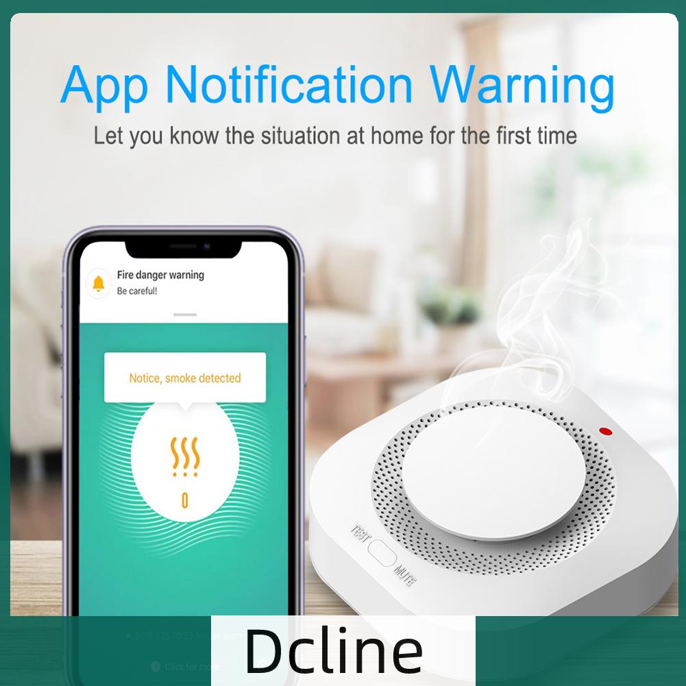 dcline-th-เครื่องตรวจจับควันบุหรี่-wifi-app-เซนเซอร์เตือนไฟไหม้-ป้องกันการรบกวน