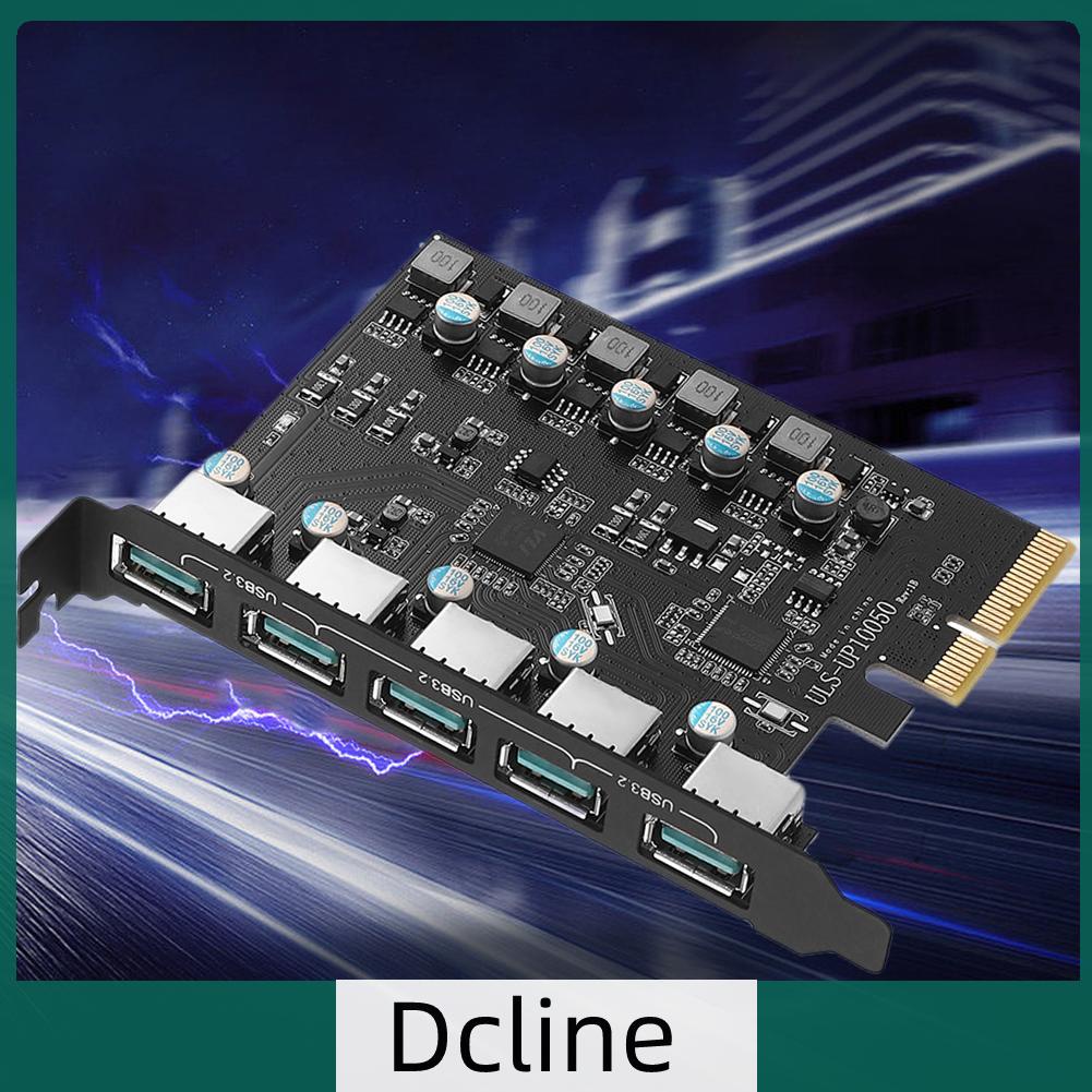 dcline-th-การ์ดต่อขยายแปลง-pci-e-เป็น-usb3-2-gen-5-4-พอร์ต-20gbps-pci-e