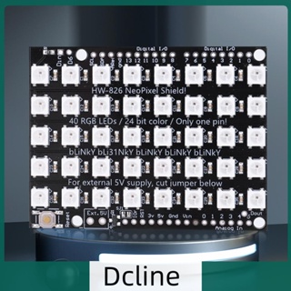 [Dcline.th] Ws2812b โมดูลแผงไฟวงแหวน 5V 40-bit 5050 RGB LED สําหรับ UNO R3