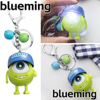 Blueming2 พวงกุญแจ จี้ตุ๊กตา PVC รูปการ์ตูนอนิเมชั่น มีไฟ LED น่ารัก ของขวัญคริสต์มาส สําหรับเด็ก