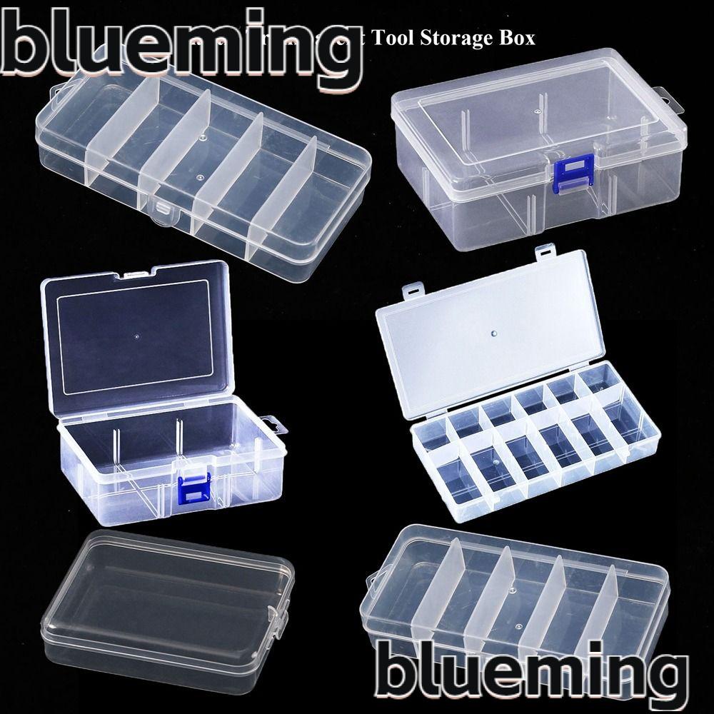 blueming2-กล่องพลาสติกใส-ทรงสี่เหลี่ยม-5-ขนาด-สําหรับใส่เครื่องประดับ-ลูกปัด