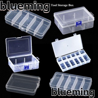 Blueming2 กล่องพลาสติกใส ทรงสี่เหลี่ยม 5 ขนาด สําหรับใส่เครื่องประดับ ลูกปัด