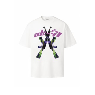 Axis* AK47 เสื้อยืด แขนสั้น ผ้าฝ้าย EVA สไตล์ฮิปฮอป ยุโรป และอเมริกา