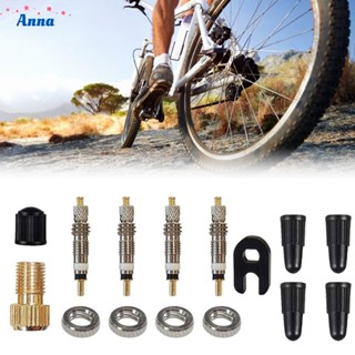 【Anna】15 Pack Presta Valve Core Stem Replacement Kit for Bike Tire with Removal Tool