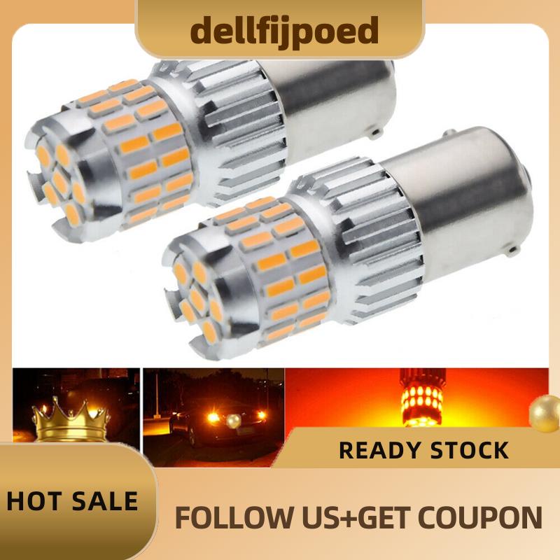 dellfijpoed-หลอดไฟเลี้ยว-led-สีเหลืองอําพัน-1156-7506-p21w-ba15s-2-ชิ้น