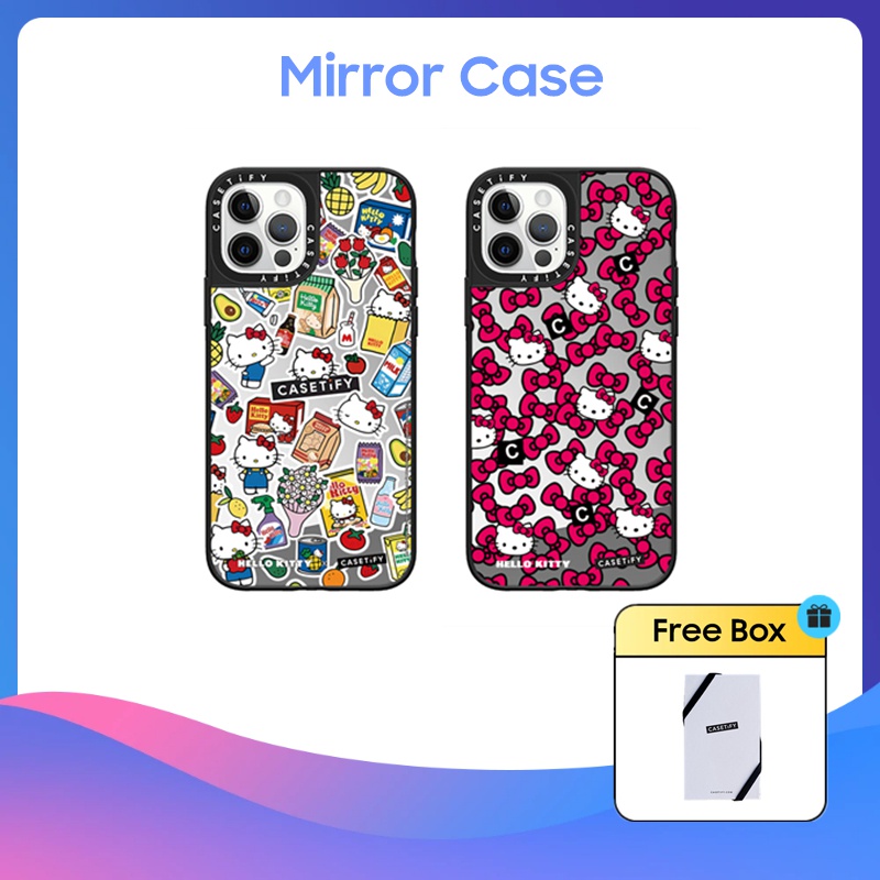 casetify-เคสโทรศัพท์มือถือแบบกระจกแข็ง-ลายเฮลโลคิตตี-โบว์-สําหรับ-iphone-11-12-13-14-15-plus-pro-max