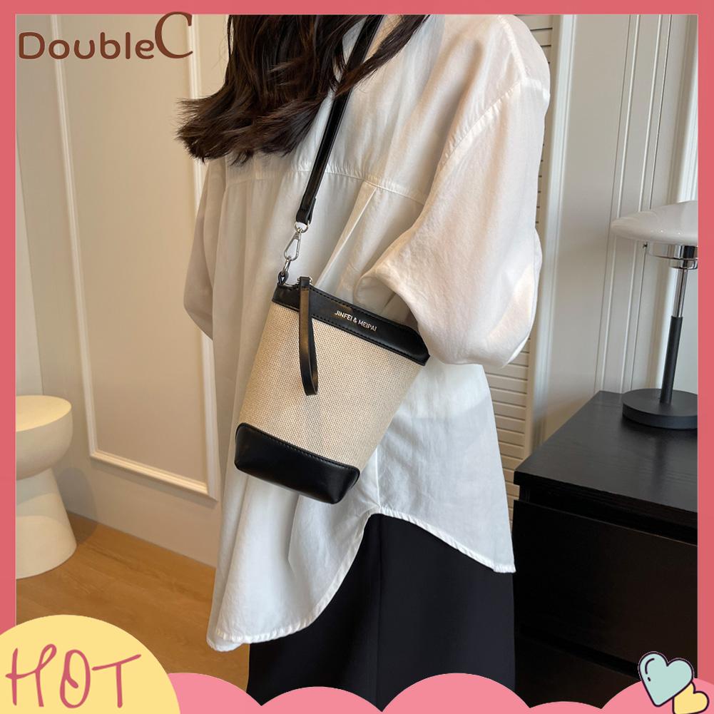 double-c-กระเป๋าสะพายไหล่-ลําลอง-แต่งซิป-เหมาะกับใส่กลางแจ้ง-สําหรับสตรี