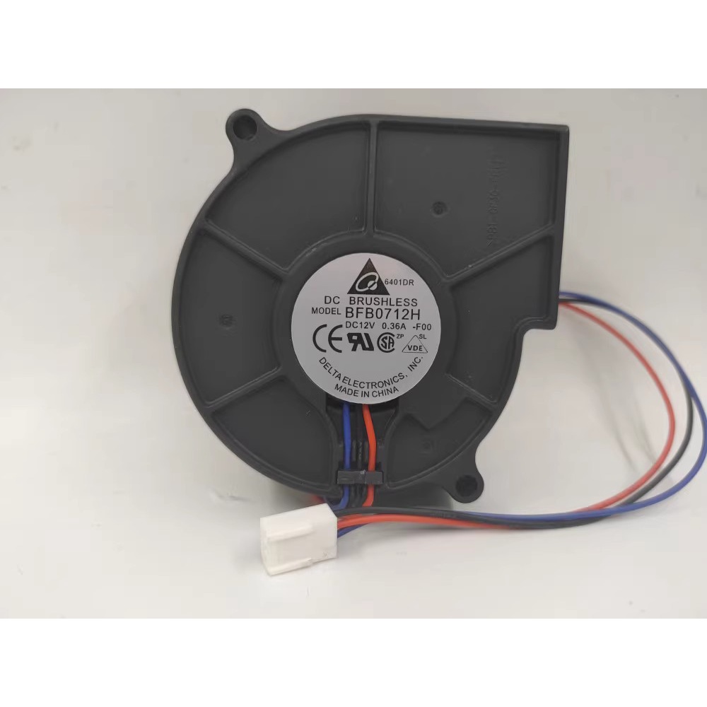 BFB0712H-F00 Delta 7530 12V 0.36A พัดลมโบลเวอร์โปรเจคเตอร์ 7 ซม. ...