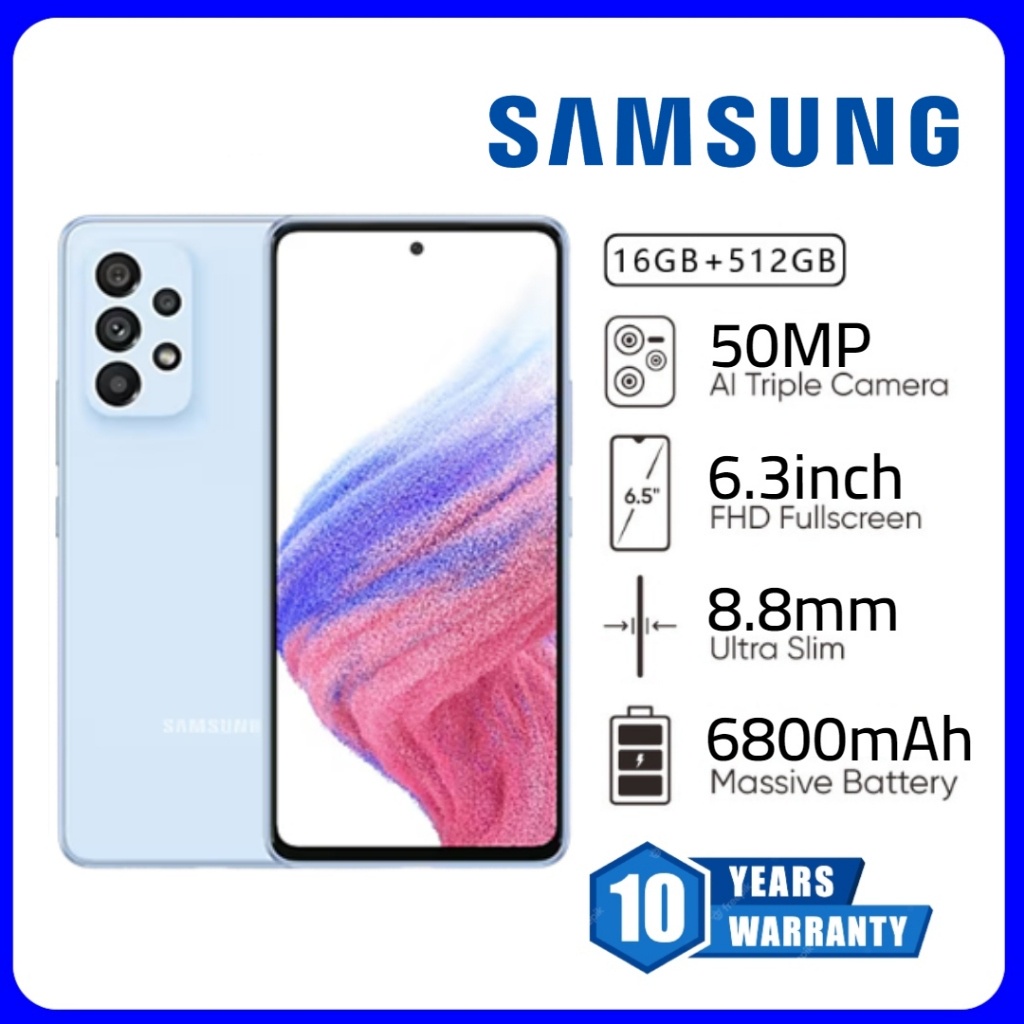 ภาพหน้าปกสินค้า11.11 SAMSUNG A54 (16GB+512GB) 6800mAh Mobile Phone Full HD Smartphone 10year warranty จากร้าน vpro.official บน Shopee