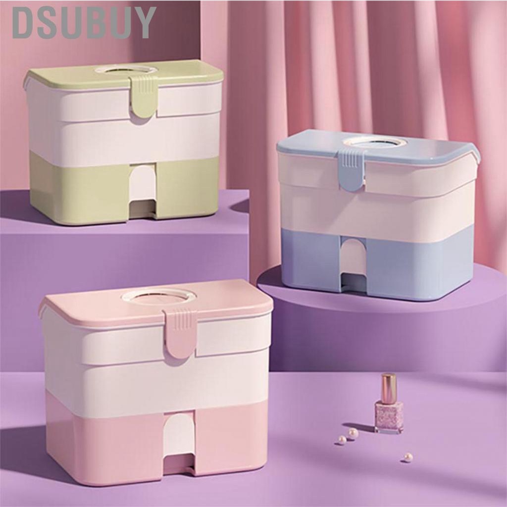 dsubuy-makeup-storage-box-lightweight-drawer-organizer-compartment-design-2-layers-practical-with-carry-handle-for-outdoor