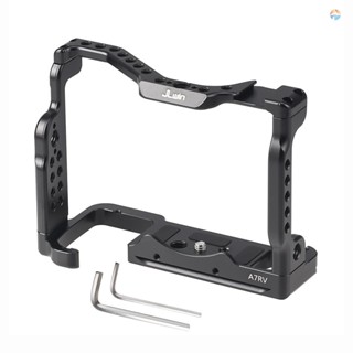 {Fsth} JLwin A7RV Metal Camera Cage Aluminum Alloy with Quick Release Plate Cold Shoe Mount Magnetic Wrench Slot Numerous 1/4in-20 And 3/8in-16 Threaded Holes Compatible with