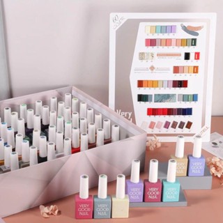 เซ็ตมาการอง ฟรีชาร์ตสี สีเจล Very Good Nail สีทาเล็บเจล 15ml ยกเซ็ต 60สี