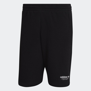 adidas ไลฟ์สไตล์ กางเกงขาสั้นพิมพ์ลาย United ผู้ชาย สีดำ HF4897