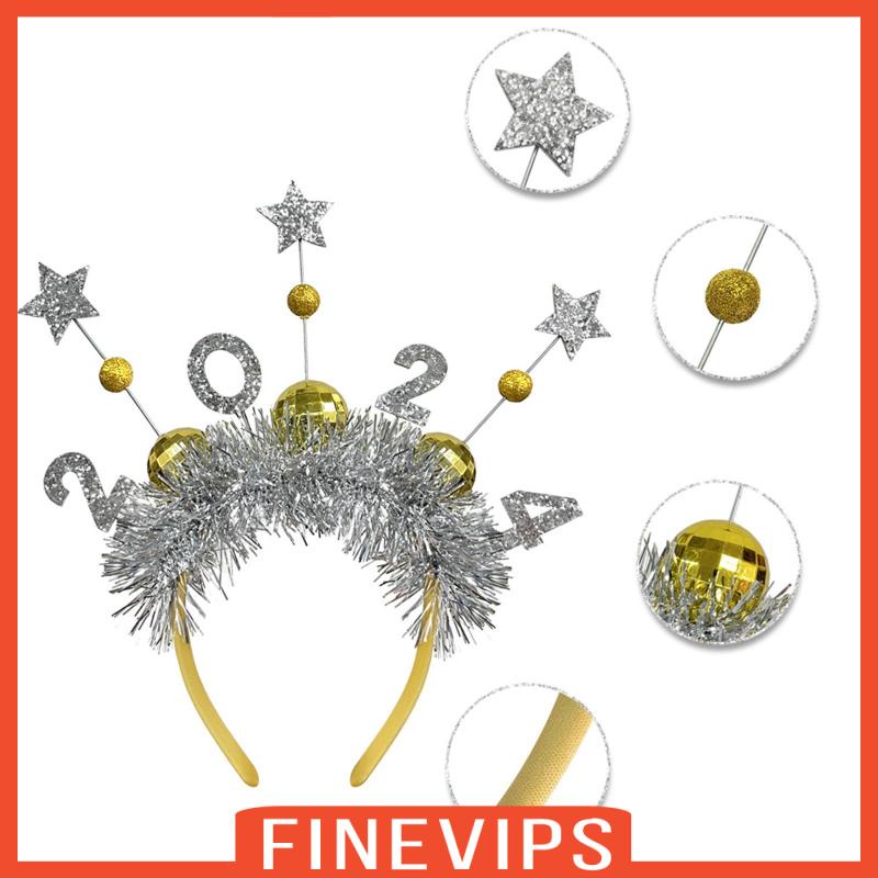 finevips-ที่คาดผม-ประดับกลิตเตอร์-ดาว-เครื่องประดับผม-ปาร์ตี้-โปรดปราน-ปีใหม่-สําหรับผู้หญิง-เทศกาล