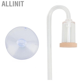 Allinit CO2 Diffuser Microscopic Holes Fish Tank Refiner Clear Glass with Suction Cup for Planted Accessories