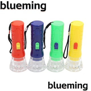 Blueming2 พวงกุญแจไฟฉาย LED พลาสติก ขนาดเล็ก แบบพกพา สุ่มสี ของเล่นสําหรับเด็ก 10 ชิ้น