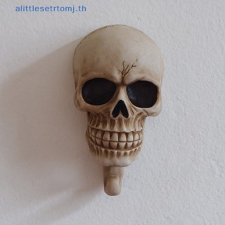 Alittlese ตะขอเรซิ่น รูปหัวกะโหลก สําหรับแขวนผ้าขนหนู กุญแจ