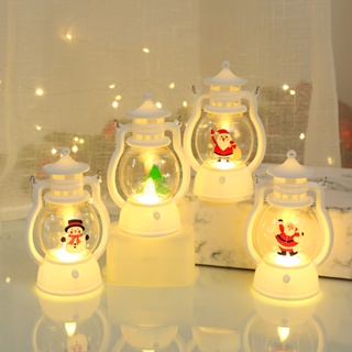 Christmas_ โคมไฟ LED รูปซานตาคลอส ประหยัดพลังงาน ความสว่างสูง โรแมนติก สําหรับตกแต่งเทศกาลคริสต์มาส