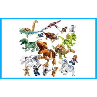 ของเล่นบล็อกตัวต่อไดโนเสาร์ Tyrannosaurus Rex Triceratops and Pterodactyl เสริมพัฒนาการ สําหรับเด็ก