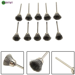 ⭐NEW ⭐Accessories For Grinder Drill 10pcs Wire Brush Silver Replacement Wire Brush