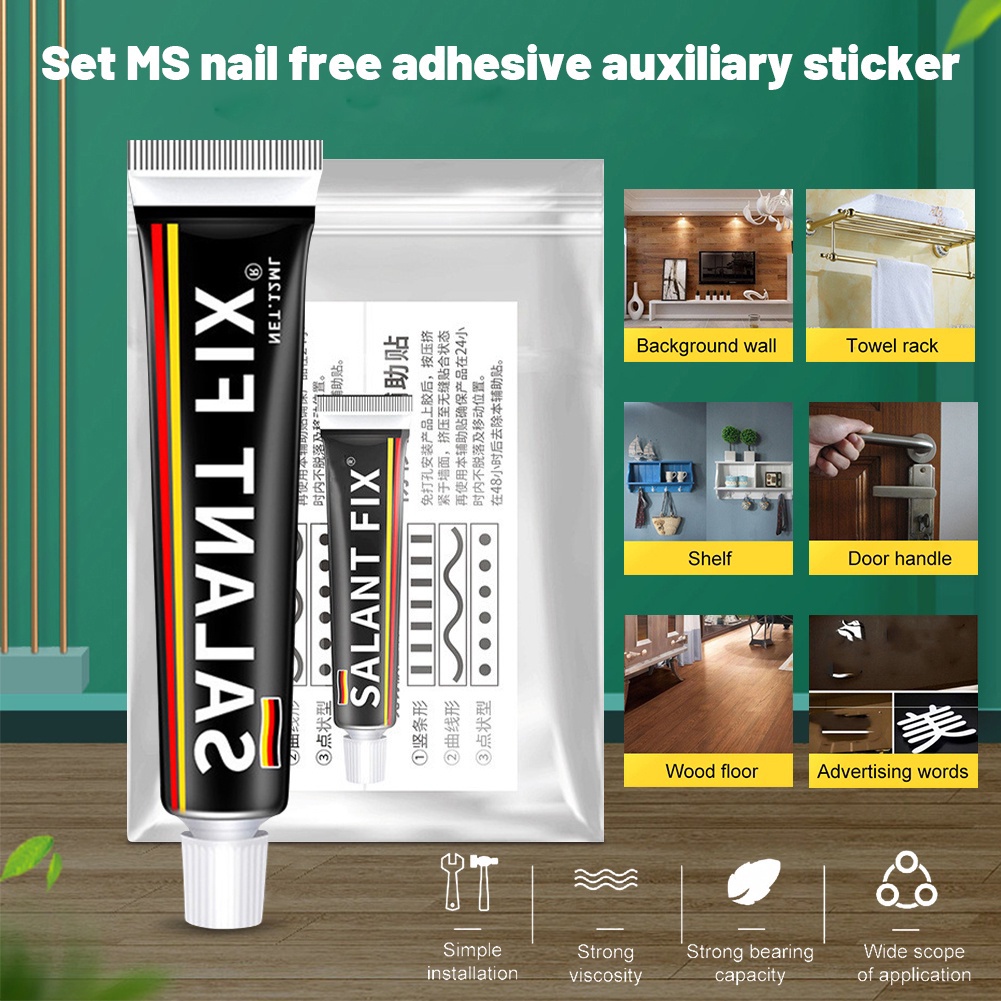sealant-fix-super-กาวเจาะเล็บฟรี-strong-กาว-fast-quick-fix-ที่มีประสิทธิภาพ-bonding-ซ่อมเครื่องมือกระเบื้องผนังห้องน้ำ-aubesstechstore