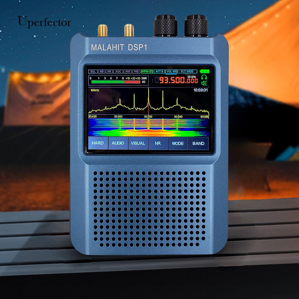 1.10D 50KHz to 2GHz SDR Receiver, Malahit SDR Shortwave Radio Receiver,  with 3.5in IPS Touchscreen, Aluminum Alloy