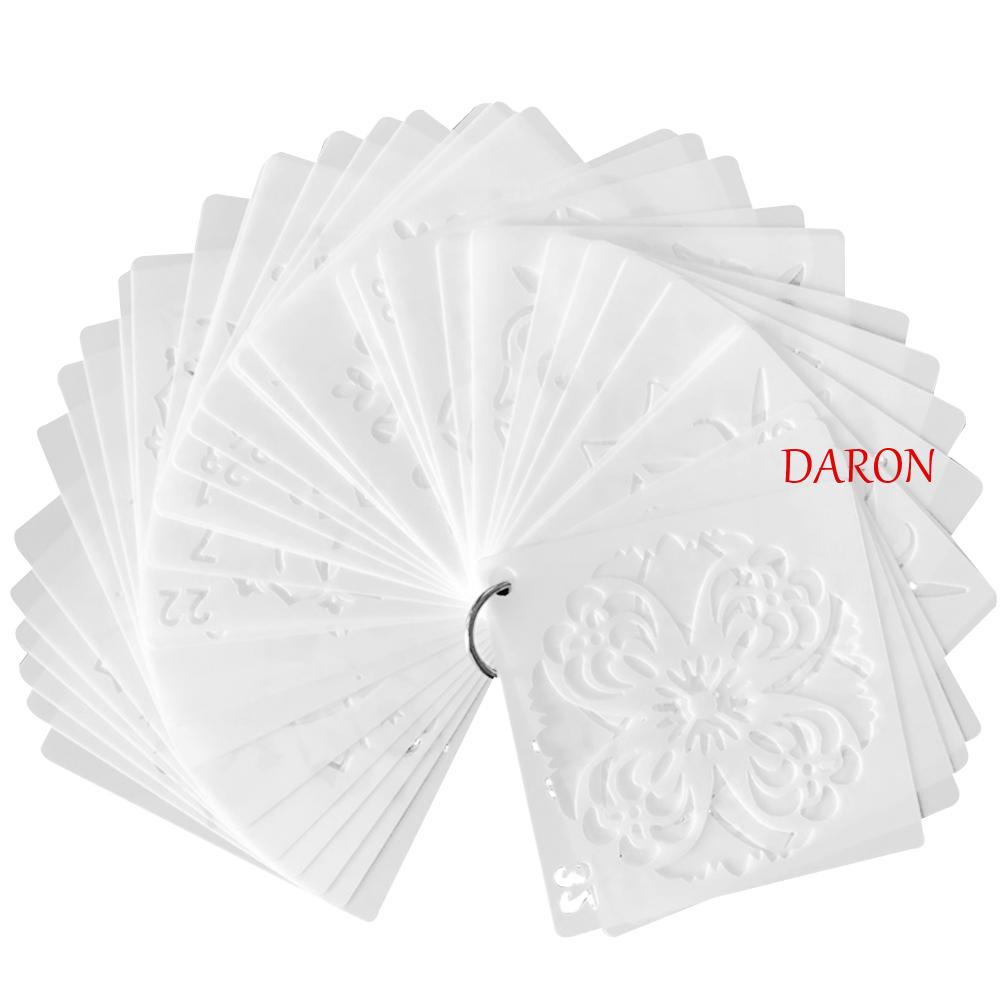 daron-แผ่นแม่แบบพลาสติก-ฉลุลาย-สําหรับตกแต่งผนัง-สมุดภาพ-งานฝีมือ-diy