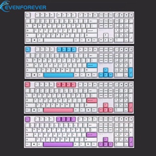 Ev ปุ่มกดคีย์บอร์ด 143 คีย์ ลายเชอร์รี่ สีขาว สไตล์มินิมอล สําหรับ Cherry MX Kailh Gateron Switche