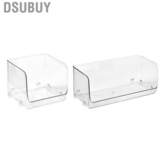 Dsubuy Cosmetic Display Case  Plastic Stackable Tabletop Storage Box for Home